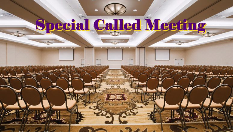 Special Called Meeting